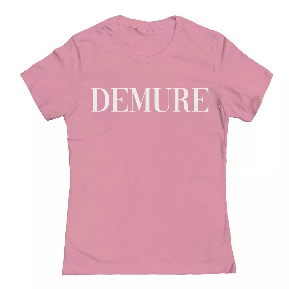 Junior's Grayson Threads by Tai Apparel Demure Mag Graphic Tee, Girl's, Size: Small, Light Pink Product Image