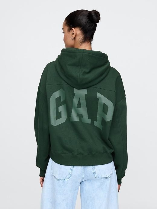VintageSoft Cropped Camo Hoodie Product Image