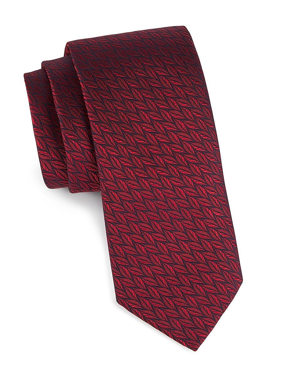 Mens Leaf Silk Tie Product Image