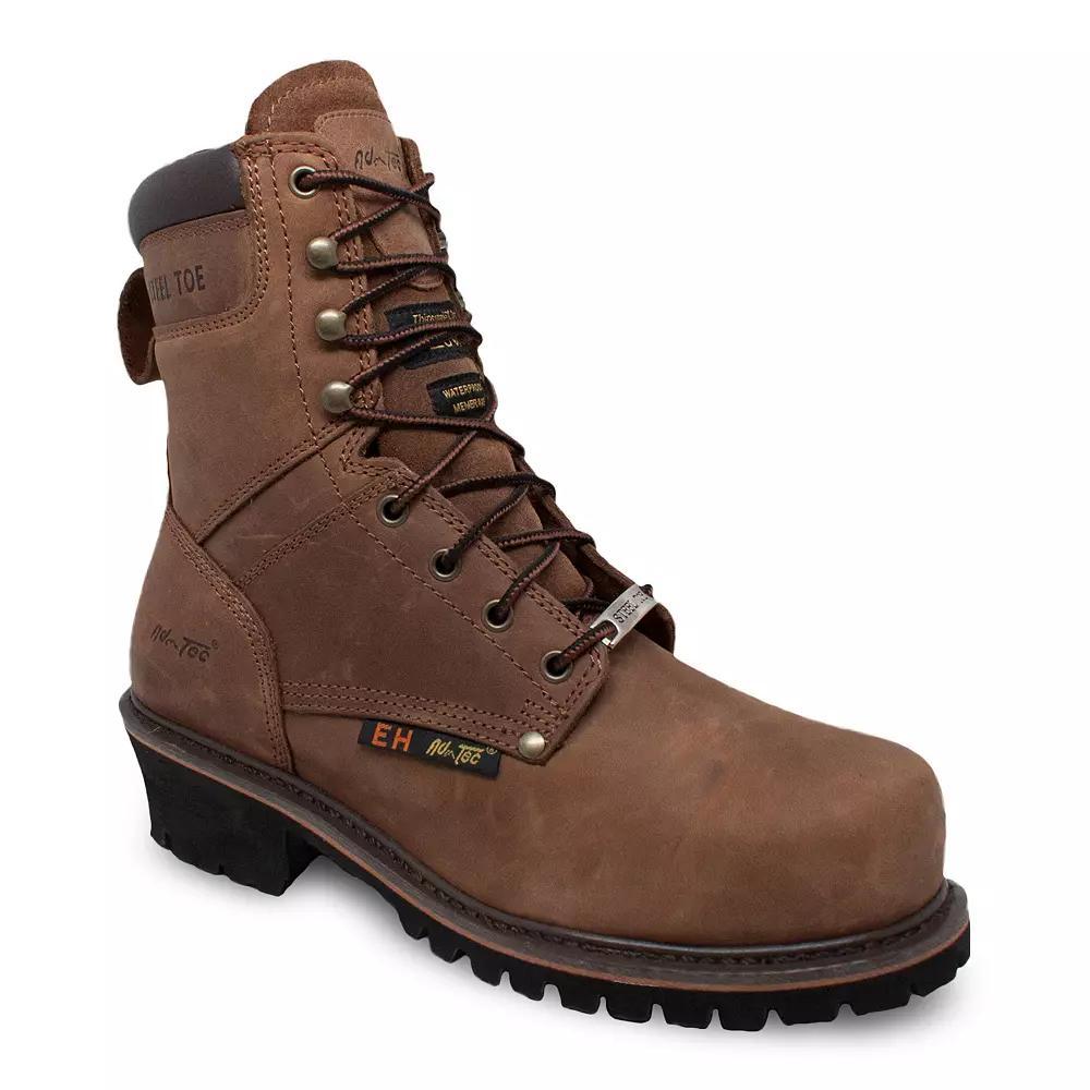AdTec 9490 Men's Super Logger Steel Toe Work Boots, Size: 13 Medium, Brown Product Image