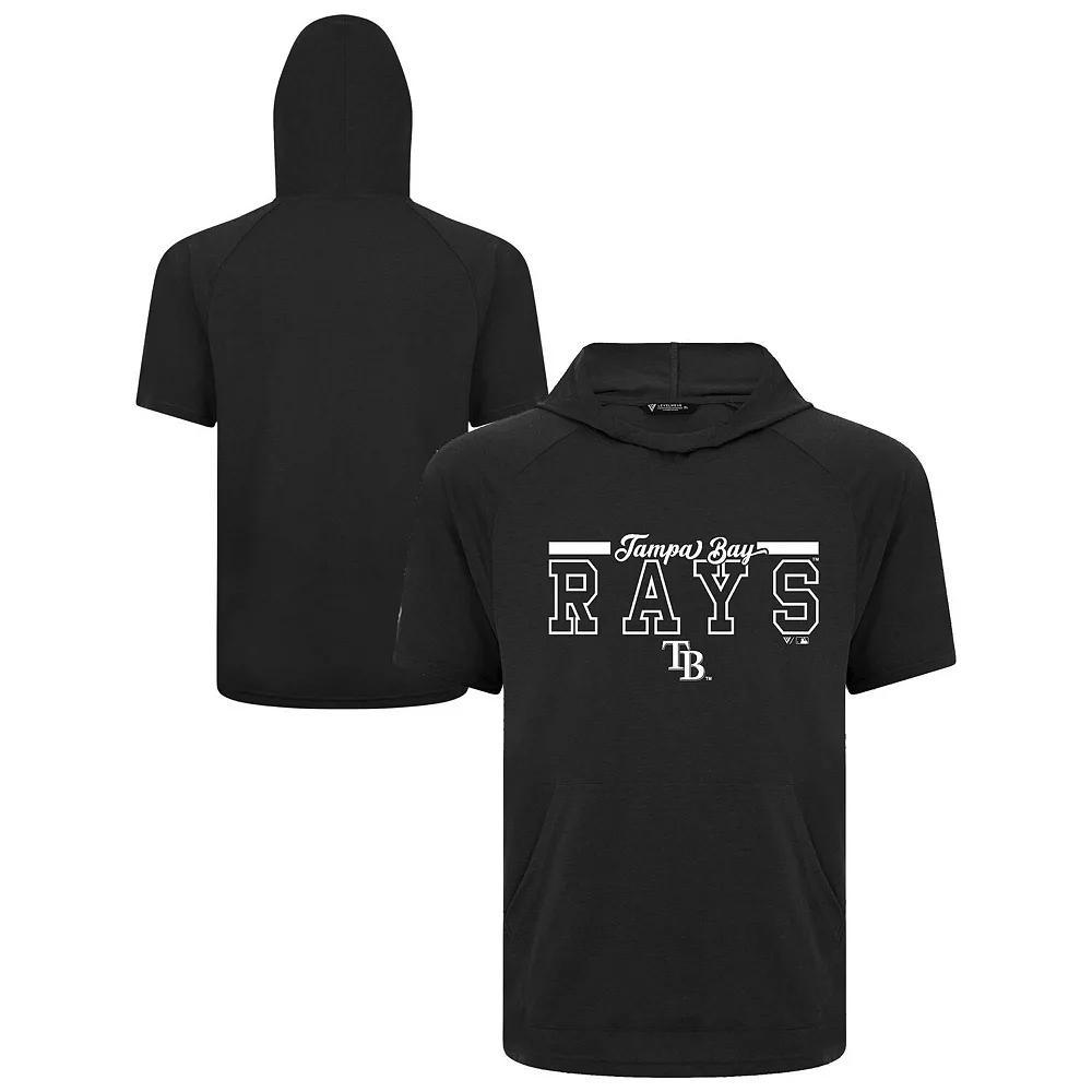 Men's Levelwear Black Tampa Bay Rays Phase Vanguard Hoodie T-Shirt, Size: Large Product Image