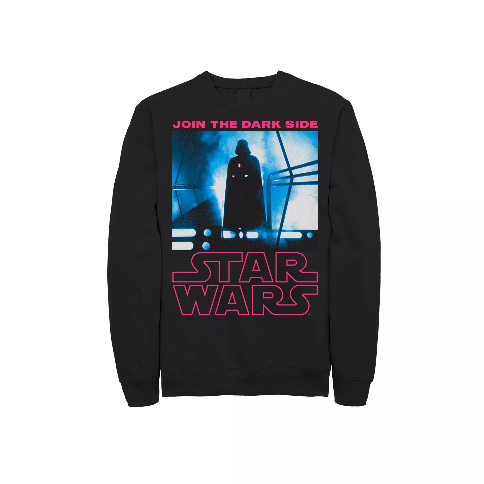 Men's Star Wars Logo Return of the Jedi Darth Vader Join Dark Side Scene Fleece Graphic Sweatshirt, Size: Large, Black Product Image