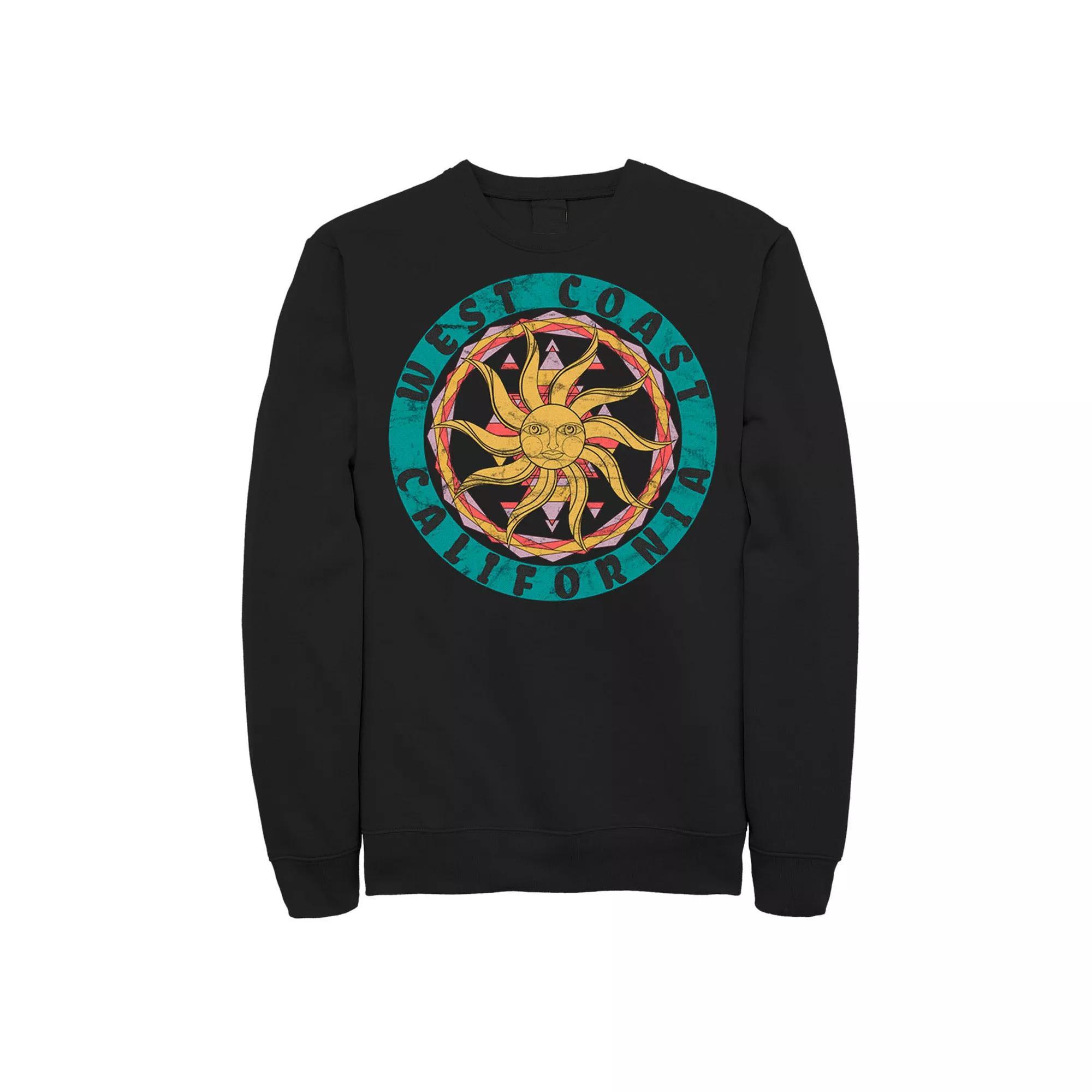 Men's DC Comics Batman Neon Comic Cover Logo Sweatshirt, Size: Medium, Blue Product Image