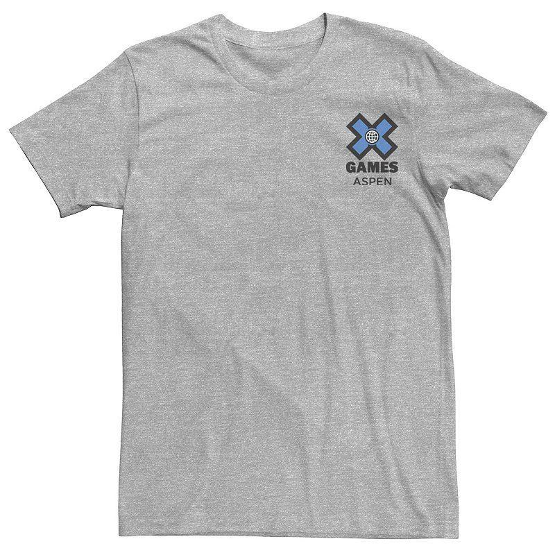 Mens ESPN X Games Aspen Chest Logo Tee Athletic Grey Product Image