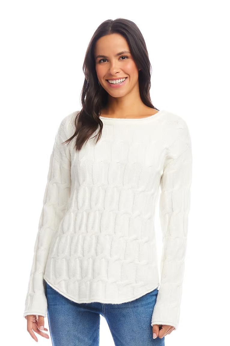 Cable Shirttail Sweater Product Image