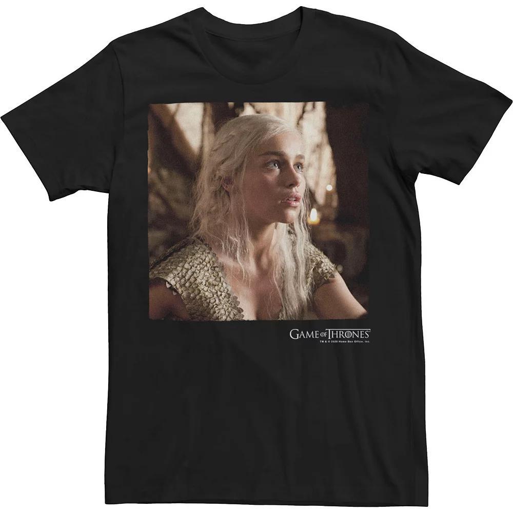 Men's Game Of Thrones Daenerys Targaryen Square Portrait Tee, Size: 3XL, Black Product Image