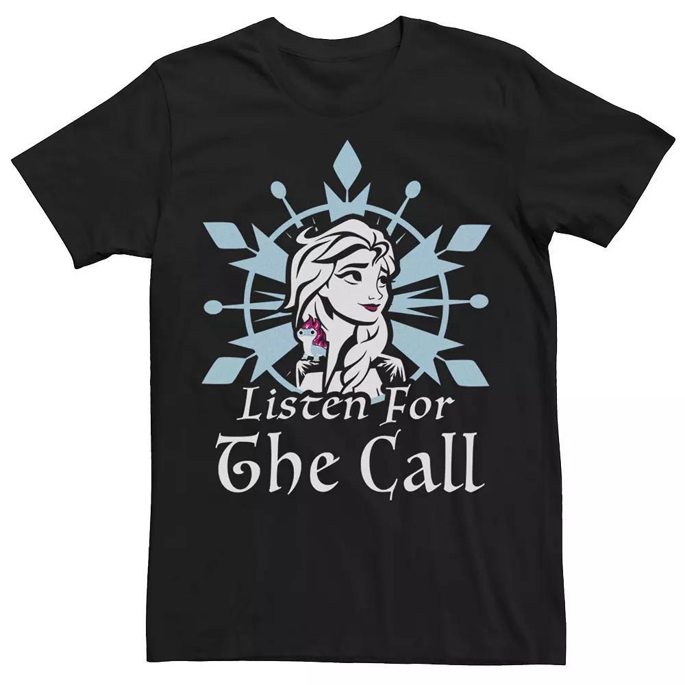 Disney's Frozen 2 Elsa & Bruni Men's Listen For The Call Tee, Size: Large, Black Product Image
