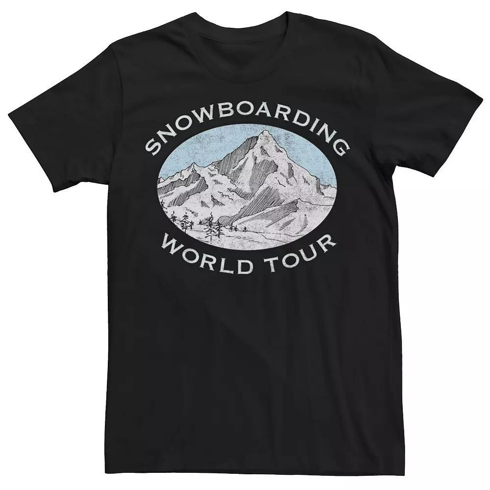 Men's Snowboarding World Tour Tee, Size: Small, Black Product Image