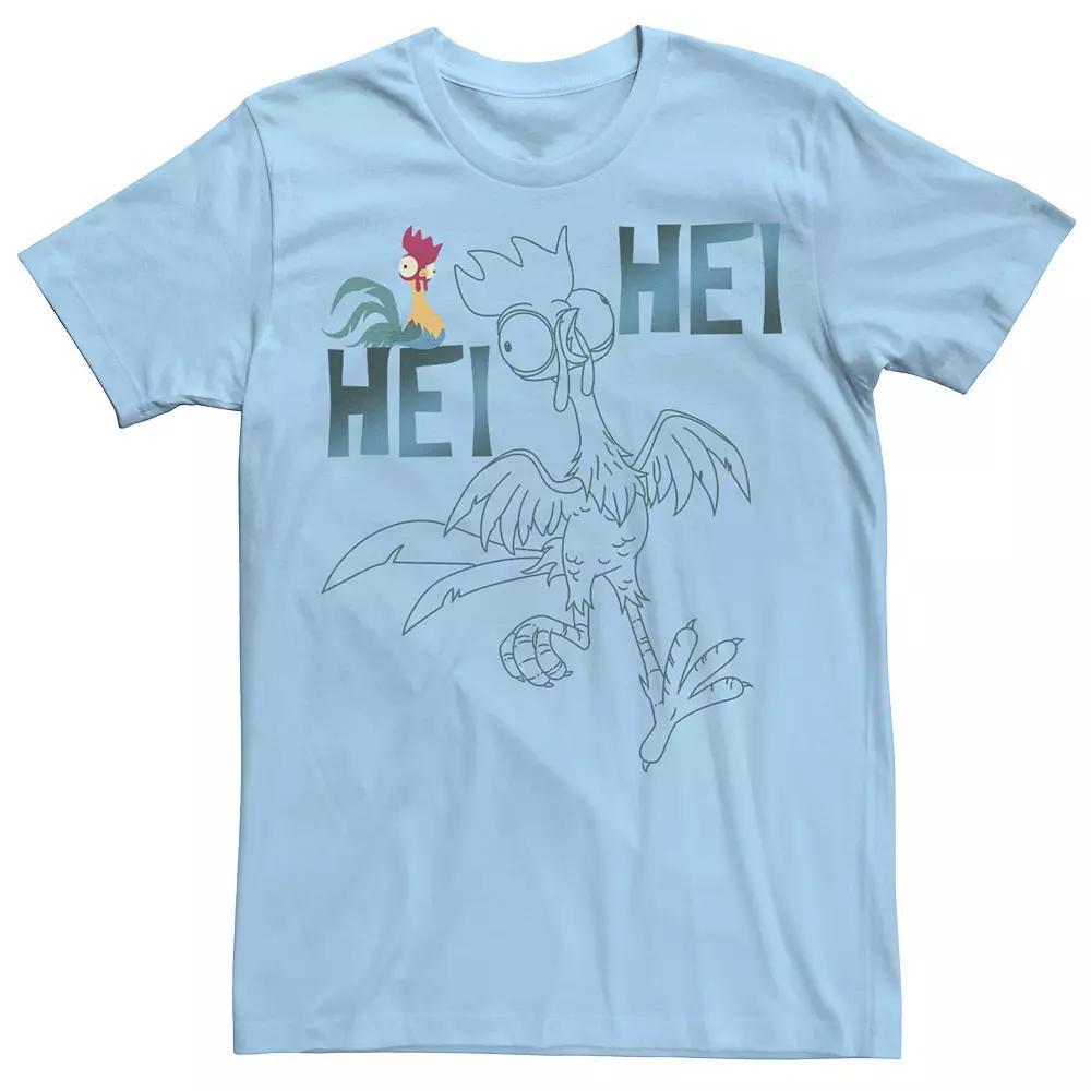 Disney's Moana Hei Hei Men's Outline Tee, Size: Large, Light Blue Product Image