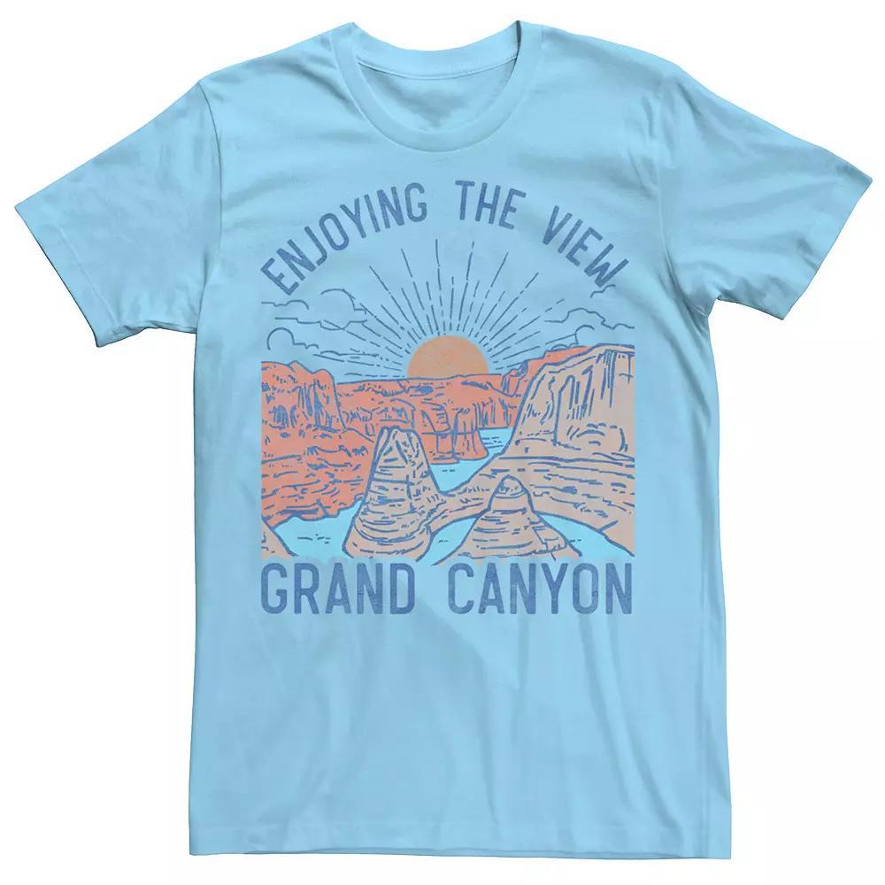 Men's Grand Canyon Enjoy The View Outdoor Destination Tee, Size: Small, Light Blue Product Image
