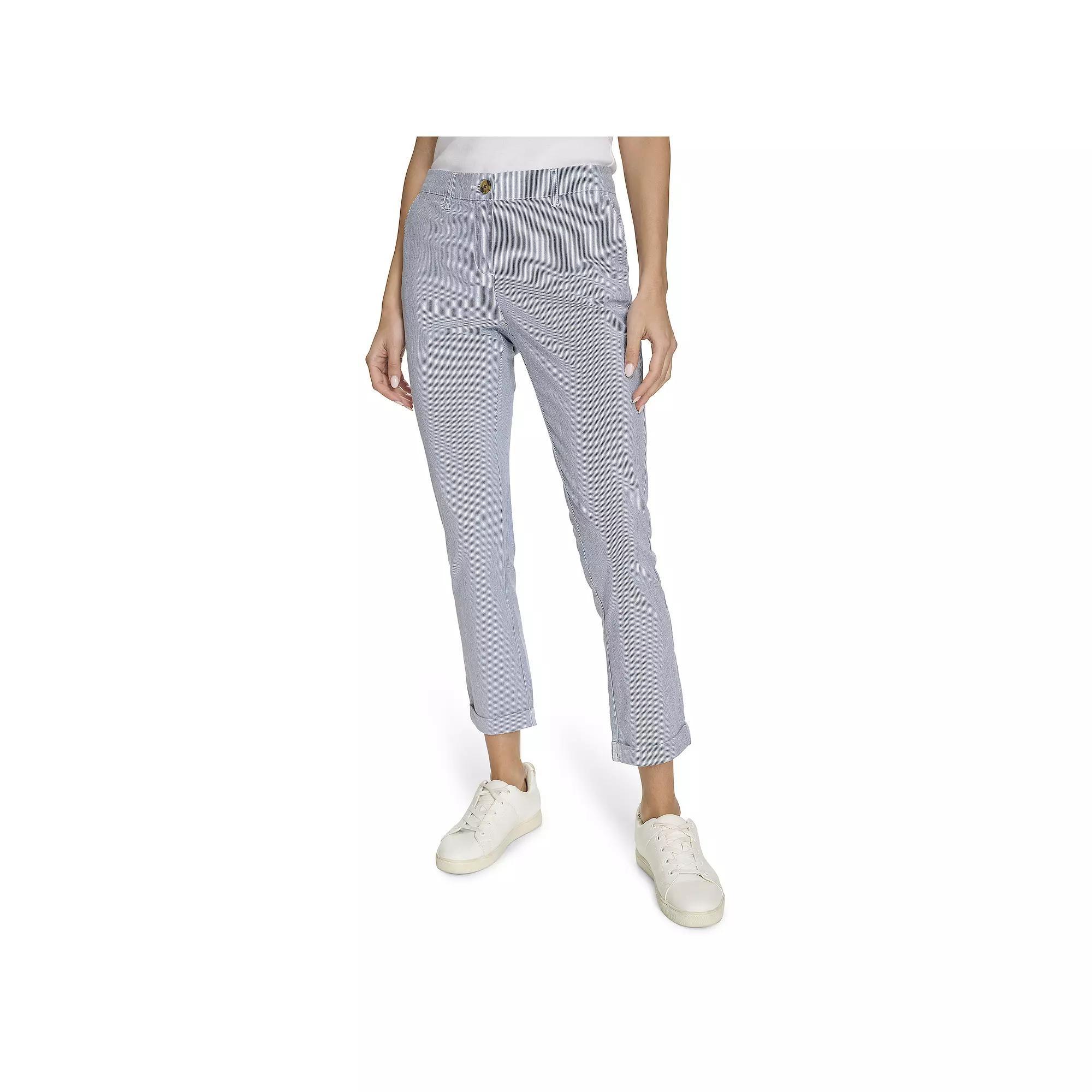 Women's Nautica Montauk Chino Pants, Size: 6, Blue Stripe Product Image