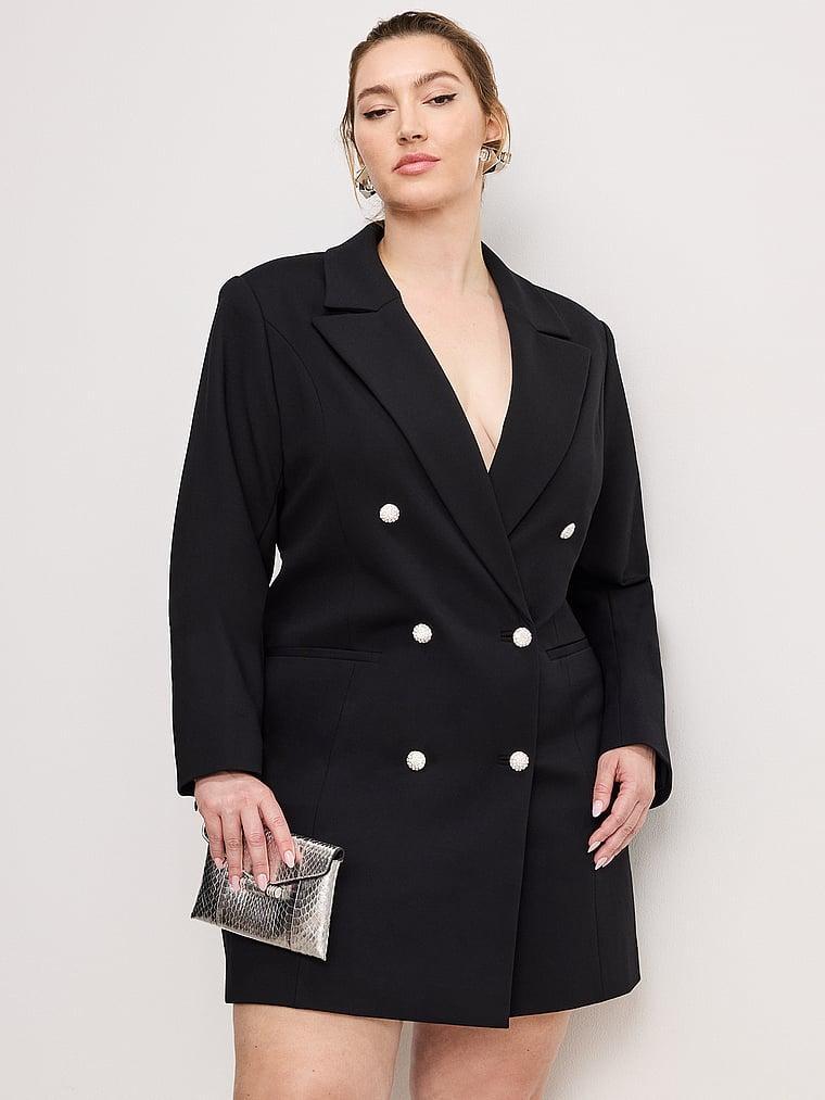Ponte Embellished Blazer Dress Product Image