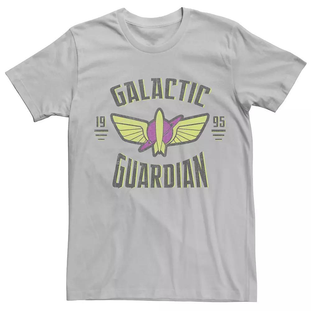 Men's Disney Pixar Toy Story Buzz Galactic Guardian Symbol Graphic Tee, Size: Large, Silver Product Image