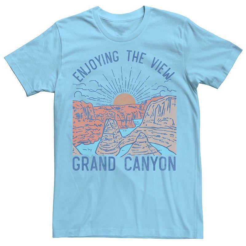 Men's Grand Canyon Enjoy The View Outdoor Destination Tee, Size: Small, Light Blue Product Image