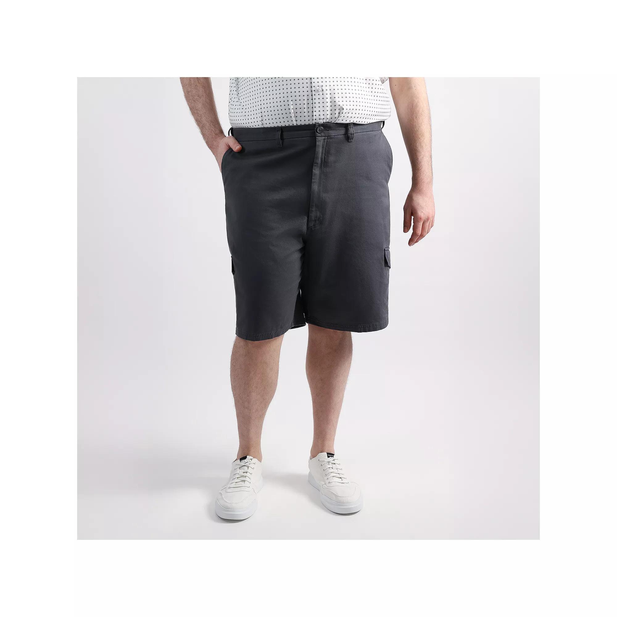Big & Tall Haggar Mens Cotton Cargo Short Mood Blue Product Image