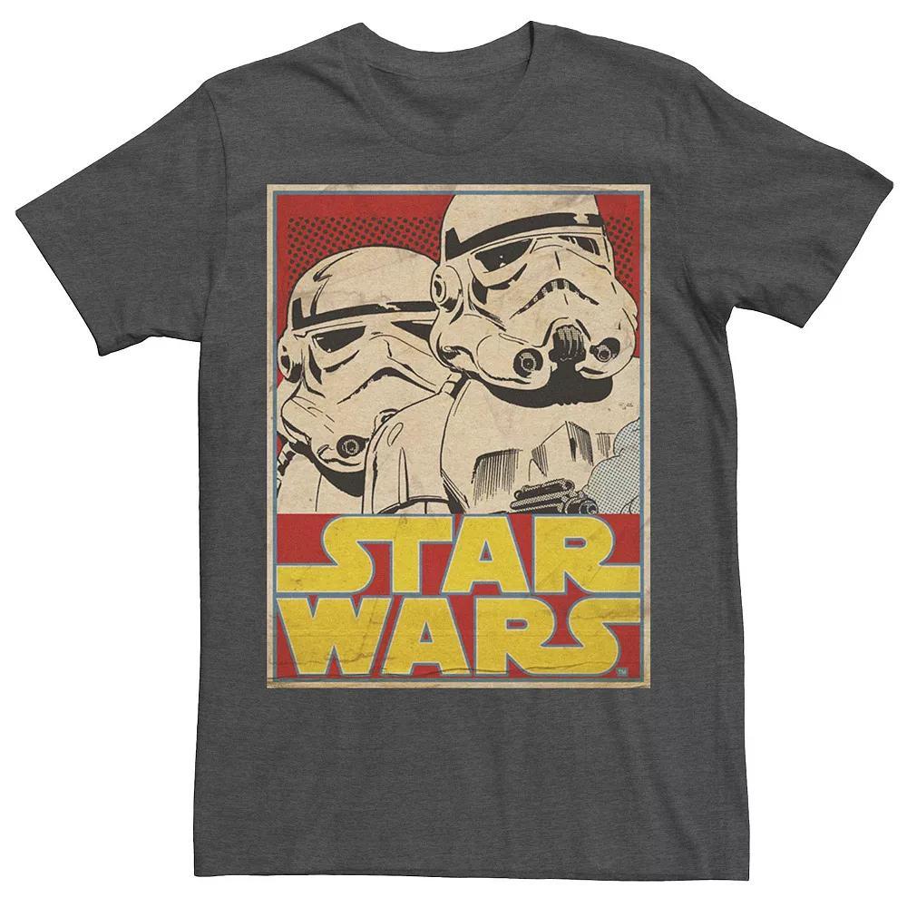 Men's Star Wars Stormtrooper March Vintage Trading Card Tee, Size: Medium, Grey Heather Product Image
