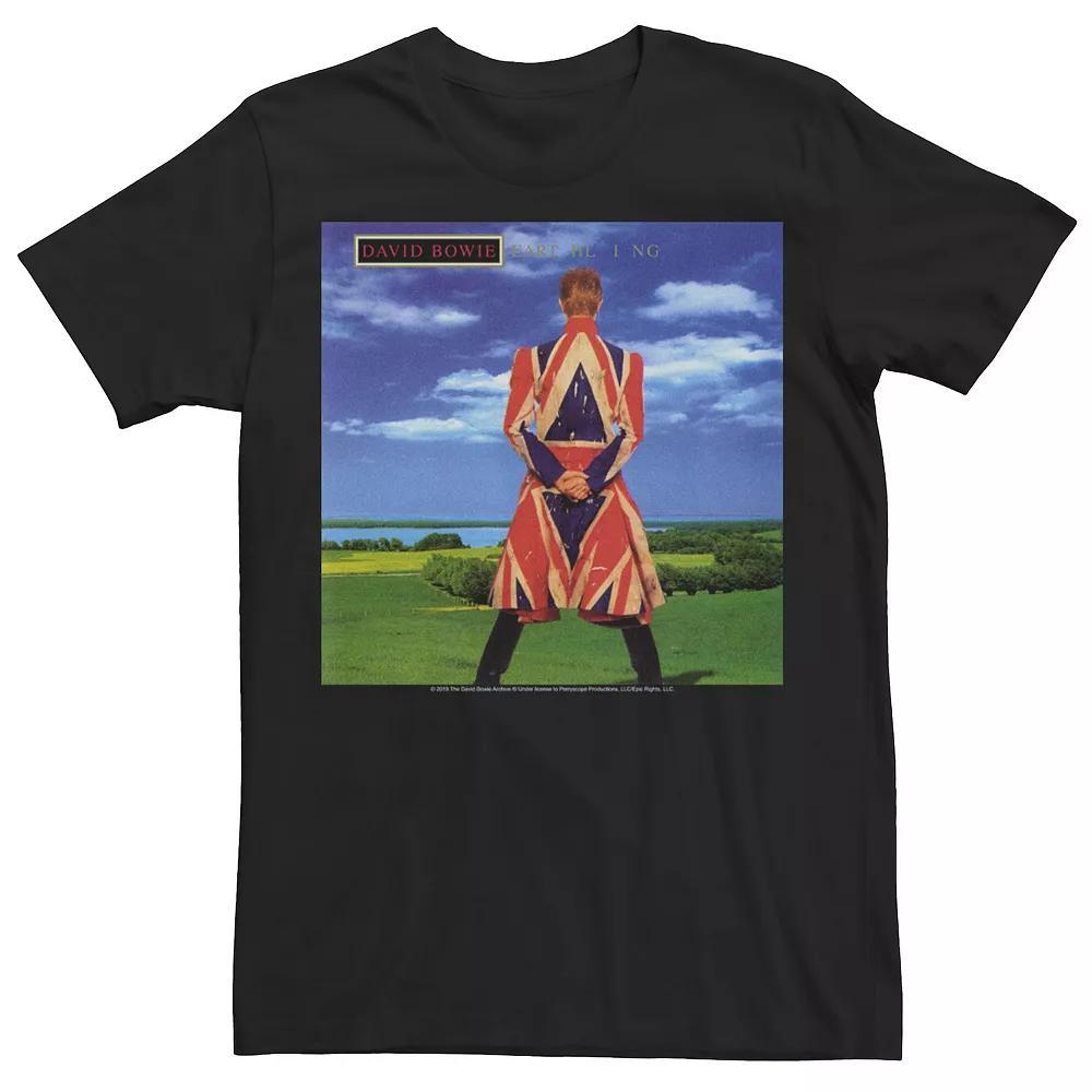 Big & Tall David Bowie Earthling Poster Tee, Men's, Size: XL Tall, Black Product Image