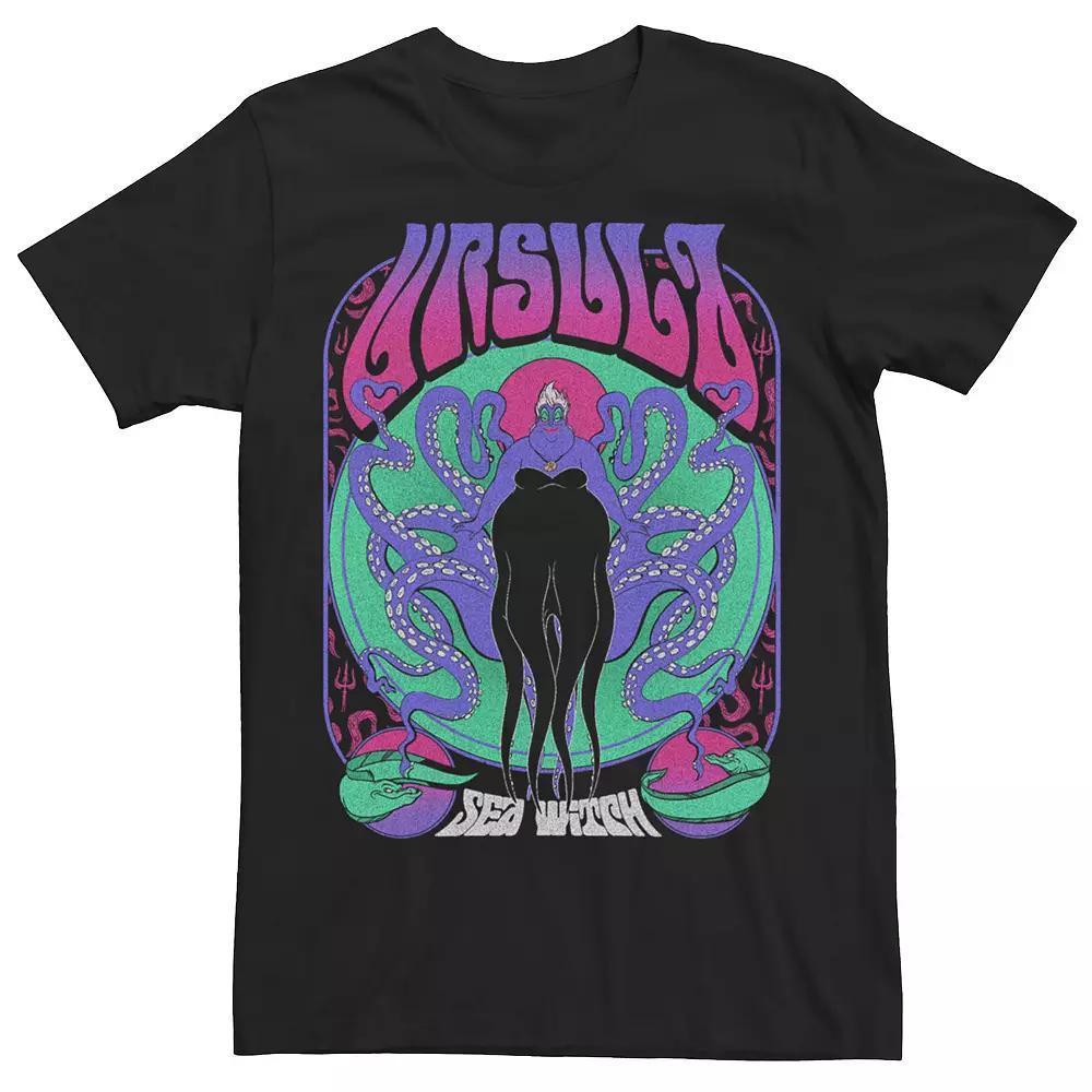 Disney's Villains The Sea Witch Ursula Men's Tee, Size: Large, Black Product Image