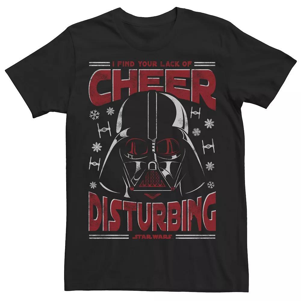 Men's Star Wars Darth Vader "Lack Of Cheer" Holiday Graphic Tee, Size: Medium, Black Product Image