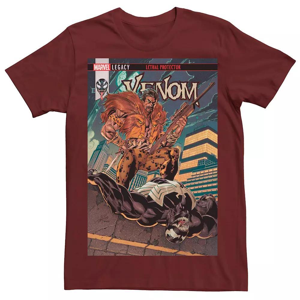 Mens Marvels Venom Hunted Comic Cover Tee Red Product Image