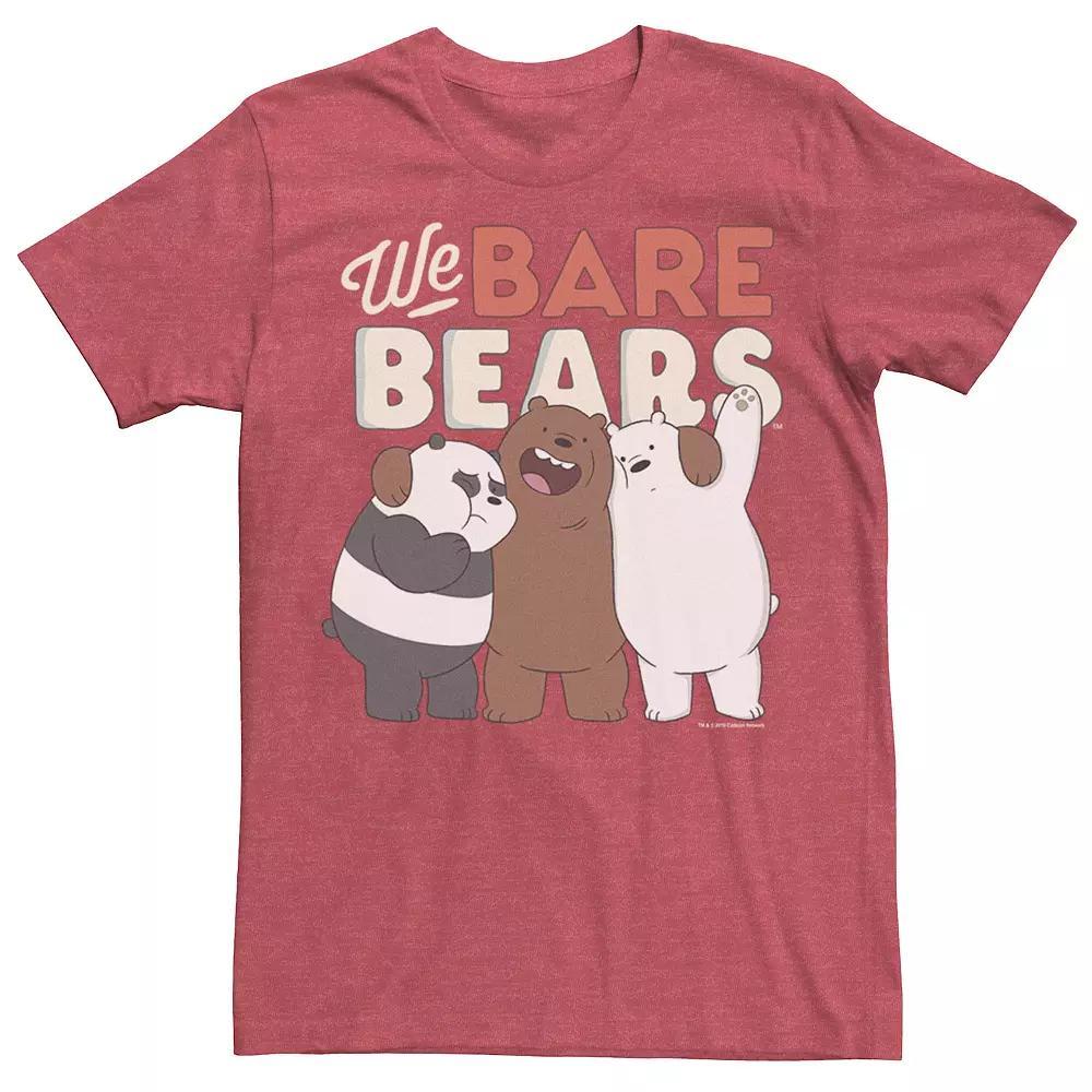 Men's Cartoon Network We Bare Bears Trio Portrait Graphic Tee, Size: 3XL, Black Product Image