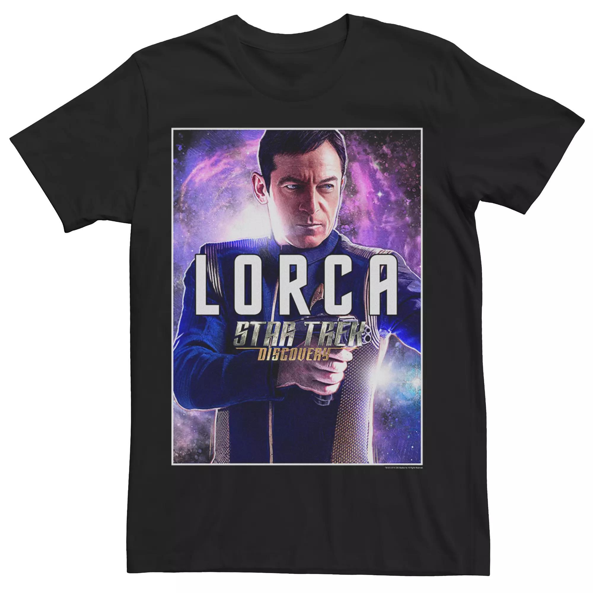 Men's Star Trek Discovery Lorca Galaxy Poster Tee, Size: XXL, Black Product Image