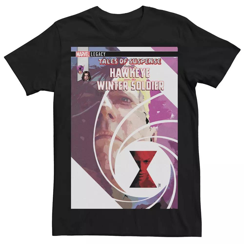 Mens Marvel Hawkeye Winter Soldier Comic Cover Tee Product Image