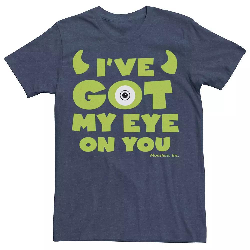 Men's Disney Pixar Monsters University Got My Eye You Tee, Size: XXL, Navy Grey Product Image