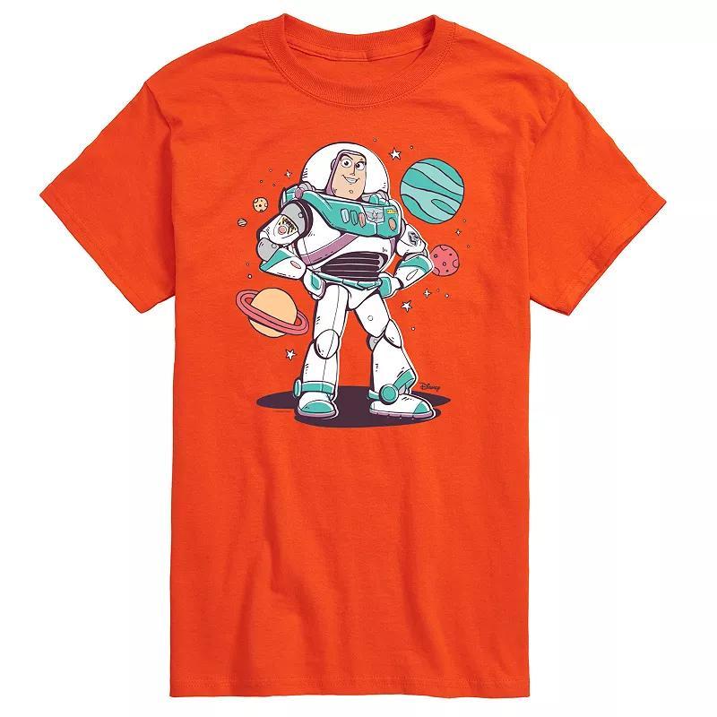 Disney / Pixar's Toy Story 4 Men's Buzz and Planets Graphic Tee, Size: Large, Ivory Product Image