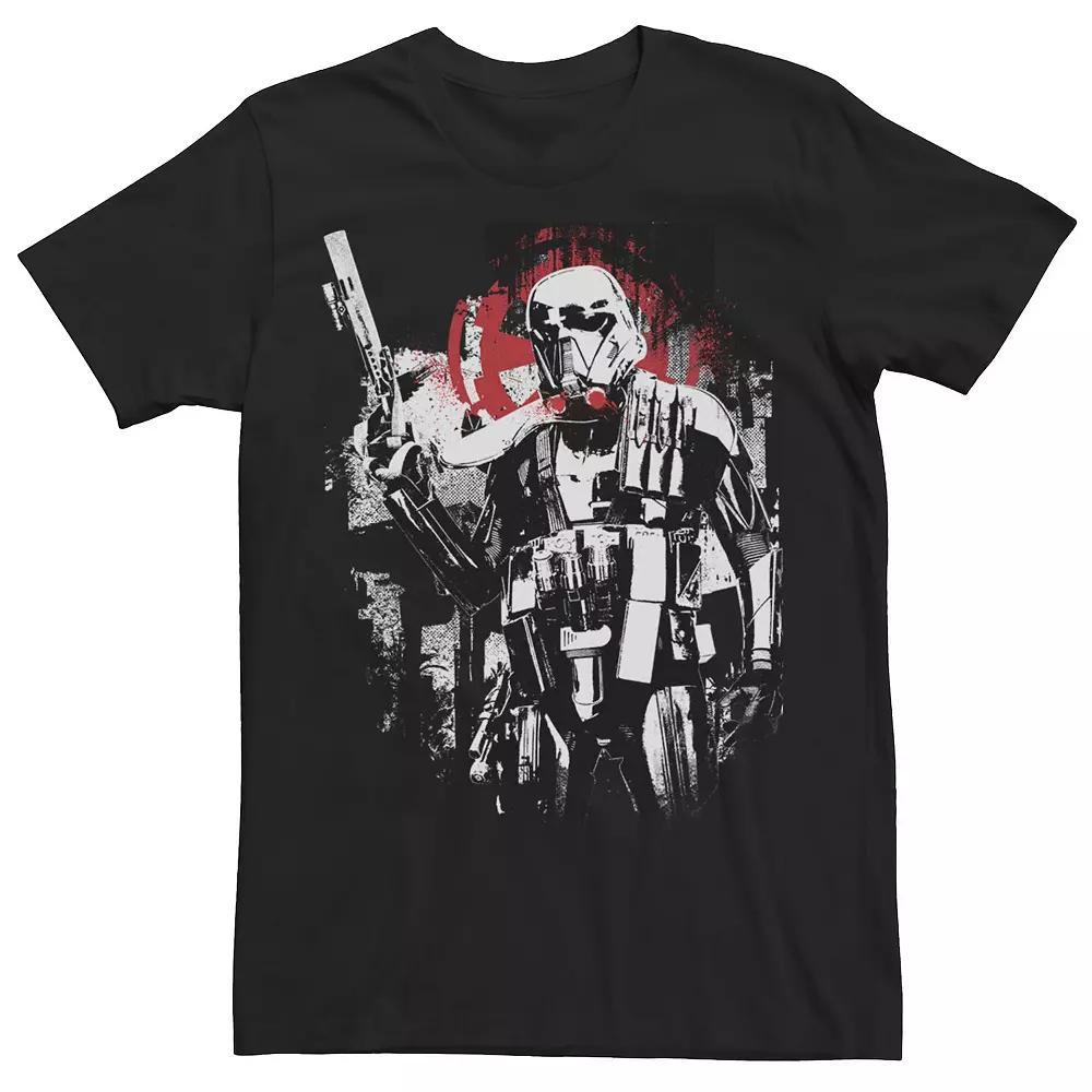 Men's Star Wars Rogue One Death Trooper Grunge Tee, Size: XL, Black Product Image
