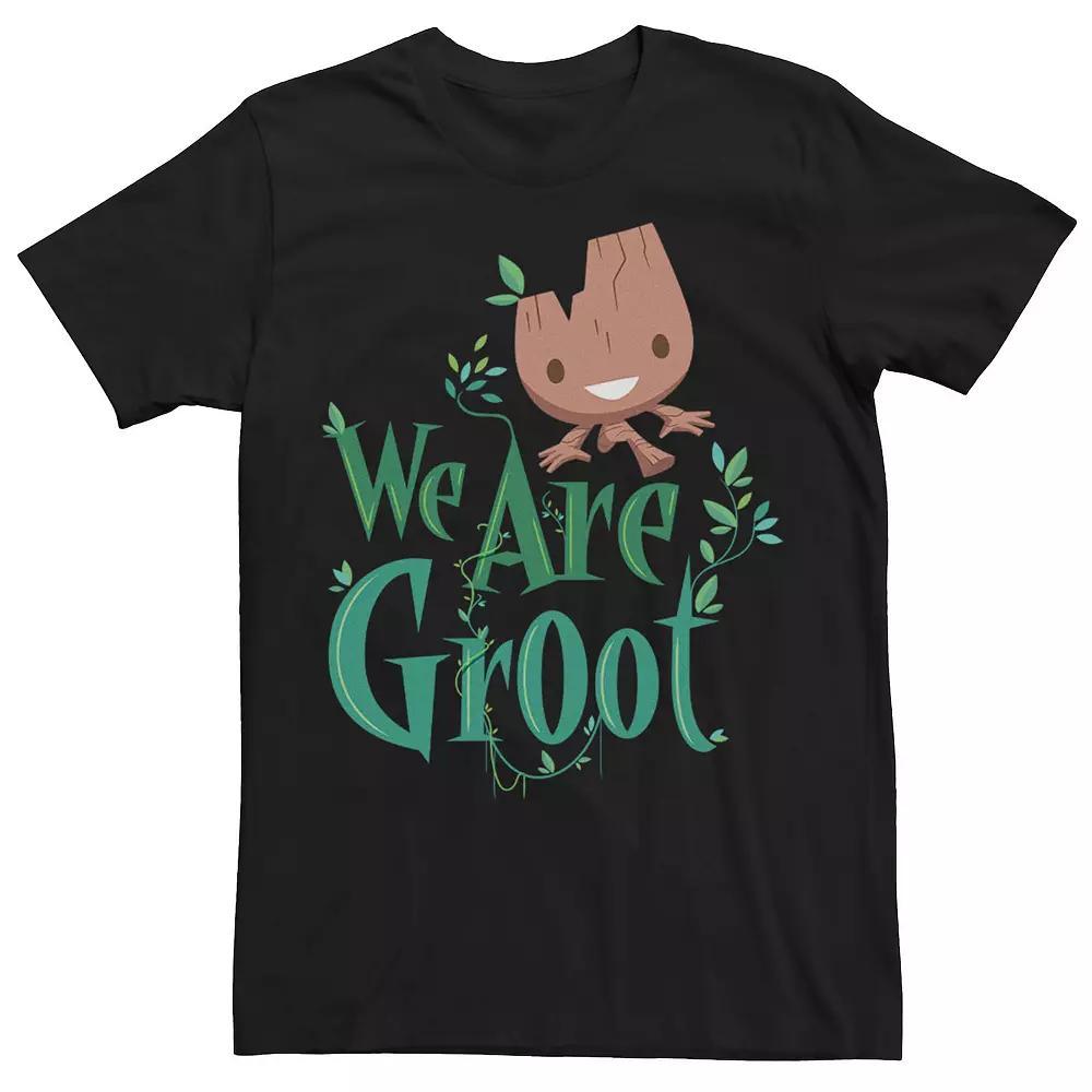 Men's Marvel Earth Day We Are Groot Tee, Size: Large, Black Product Image