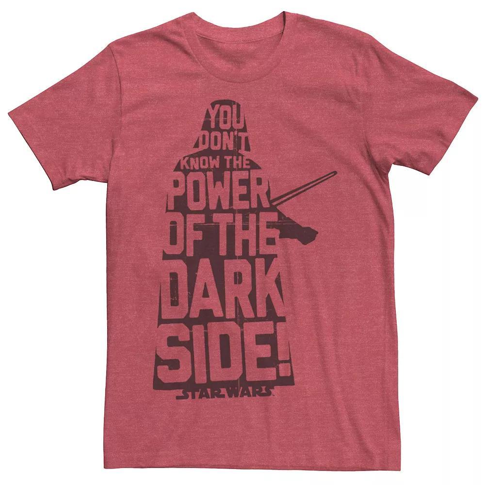 Men's Star Wars Darth Vader The Power of the Silhouette Tee, Size: 3XL, Red Grey Product Image