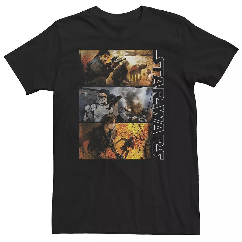 Big & Tall Netflix Stranger Things 4 Hopper Big Face Tee, Men's, Size: Large Tall, Black Product Image