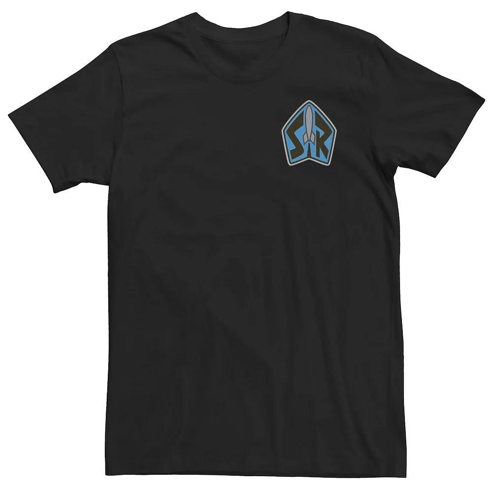 Men's Bigfoot Rescue Left Chest Badge Graphic Tee, Size: 3XL, Navy Grey Product Image