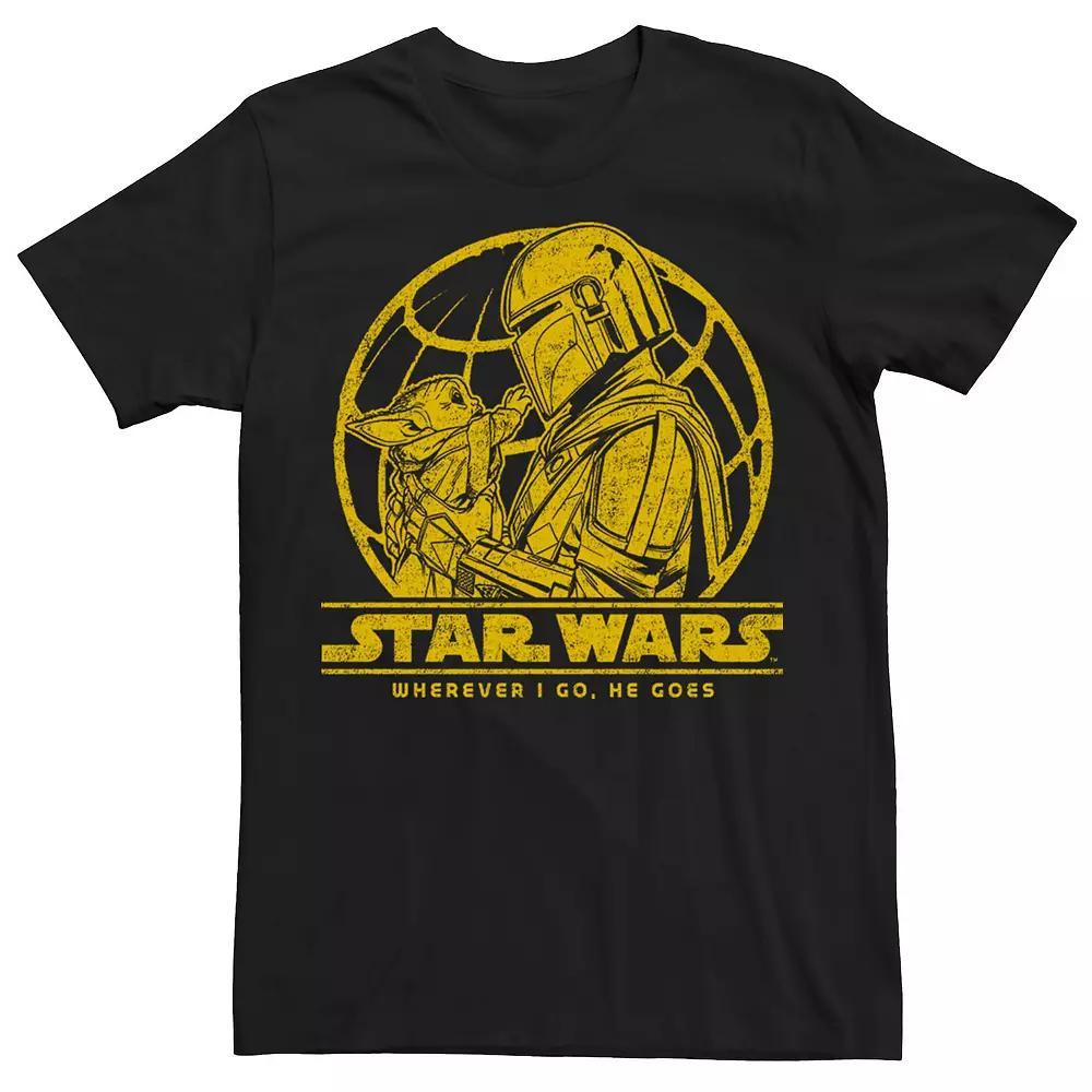 Big & Tall Star Wars Globe Lockup Tee, Men's, Size: 3XL Tall, Black Product Image