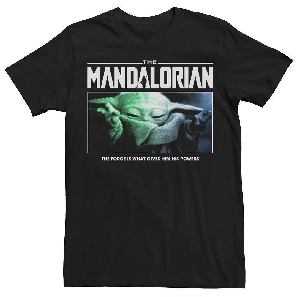 Men's The Mandalorian The Force In Grogu Tee, Size: XL, Black Product Image