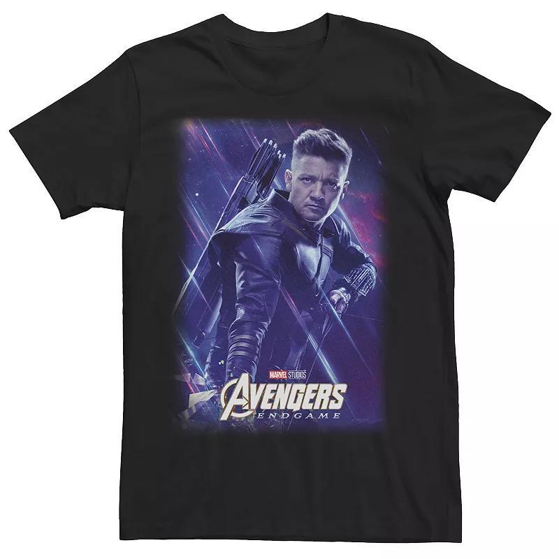 Men's Marvel Avengers Endgame Hawkeye Galactic Poster Tee, Size: XL, Black Product Image
