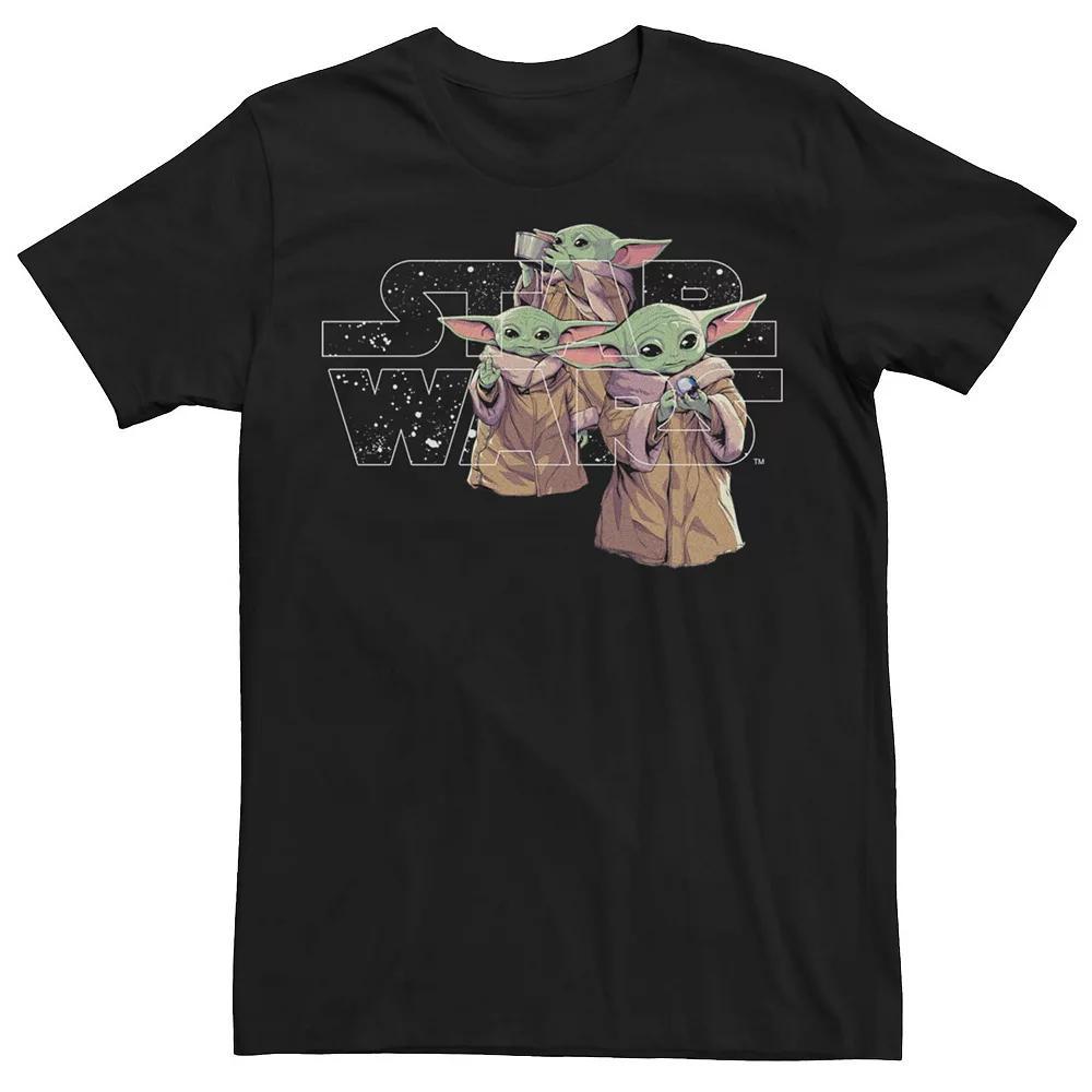 Men's Star Wars The Mandalorioan 3 Grogu Childs Poster Tee, Size: XL, Black Product Image