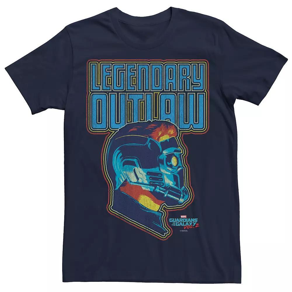 Men's Marvel Star-Lord Guardians of Galaxy 2 Cover Graphic Tee, Size: XXL, Black Product Image