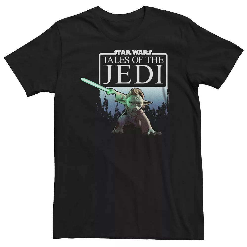 Men's Star Wars The Mandalorioan 3 Grogu Childs Poster Tee, Size: XL, Black Product Image