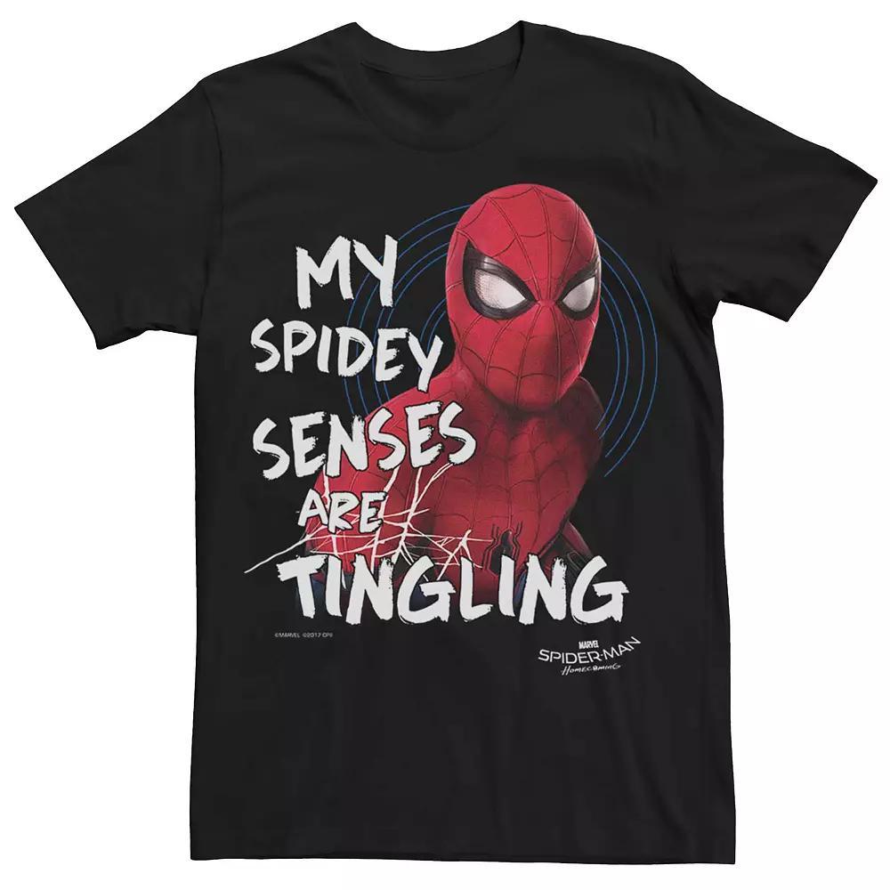 Men's Marvel's Spider-Man My Spidey Senses Are Tingling Tee, Size: Medium, Black Product Image