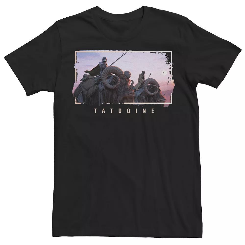 Big & Tall Star Wars: The Mandalorian Season 2 Tatooine Tee, Men's, Size: XXL Tall, Black Product Image