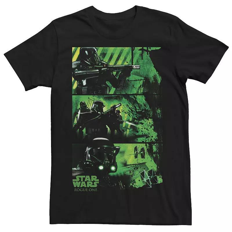 Men's Star Wars Rogue Trooper Green Panels Tee, Size: XL, Black Product Image