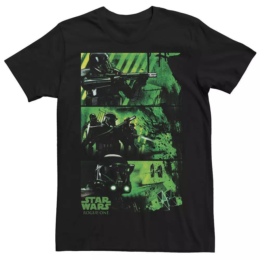 Men's Star Wars Rogue Trooper Green Panels Tee, Size: XL, Black Product Image