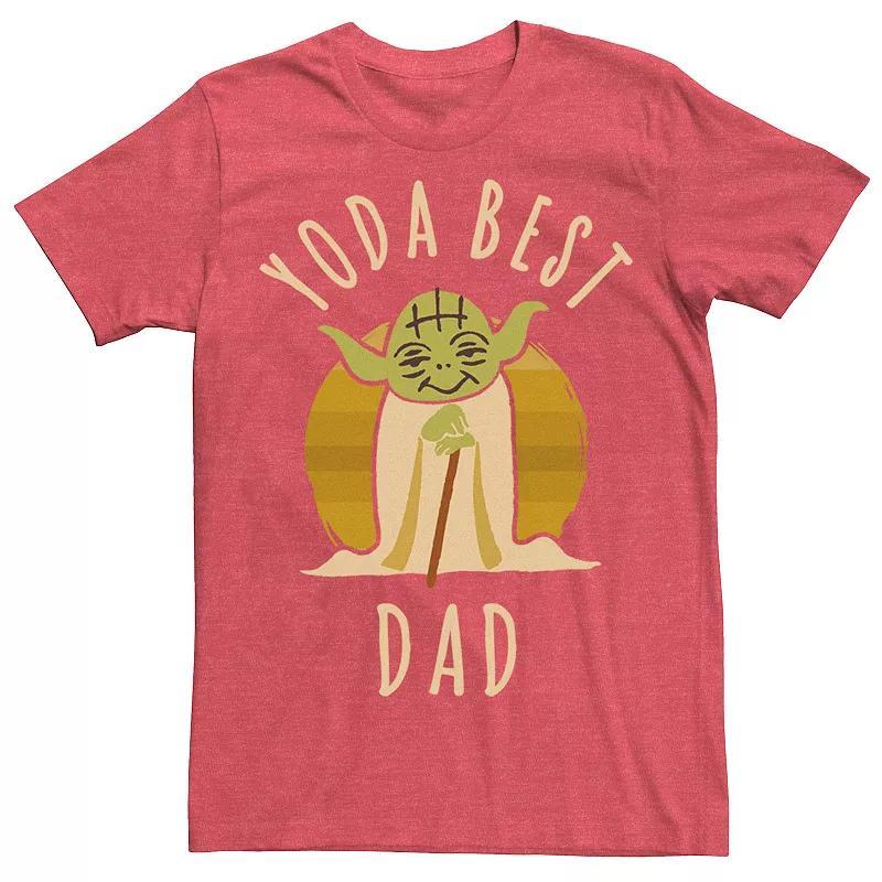 Mens Star Wars Yoda Best Grandpa Cartoon Yoda Tee Grey Heather Product Image
