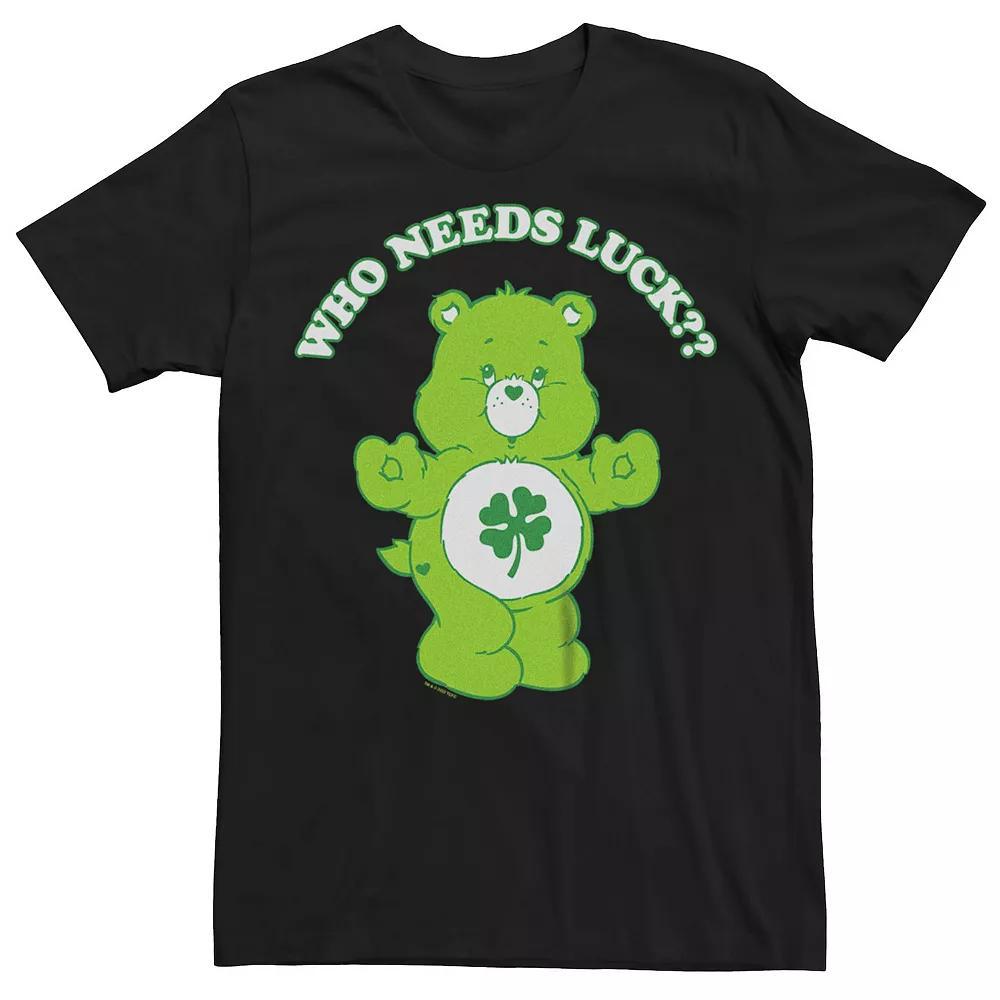 Big & Tall Care Bears Who Needs Luck Tee, Men's, Size: 5XB, Black Product Image