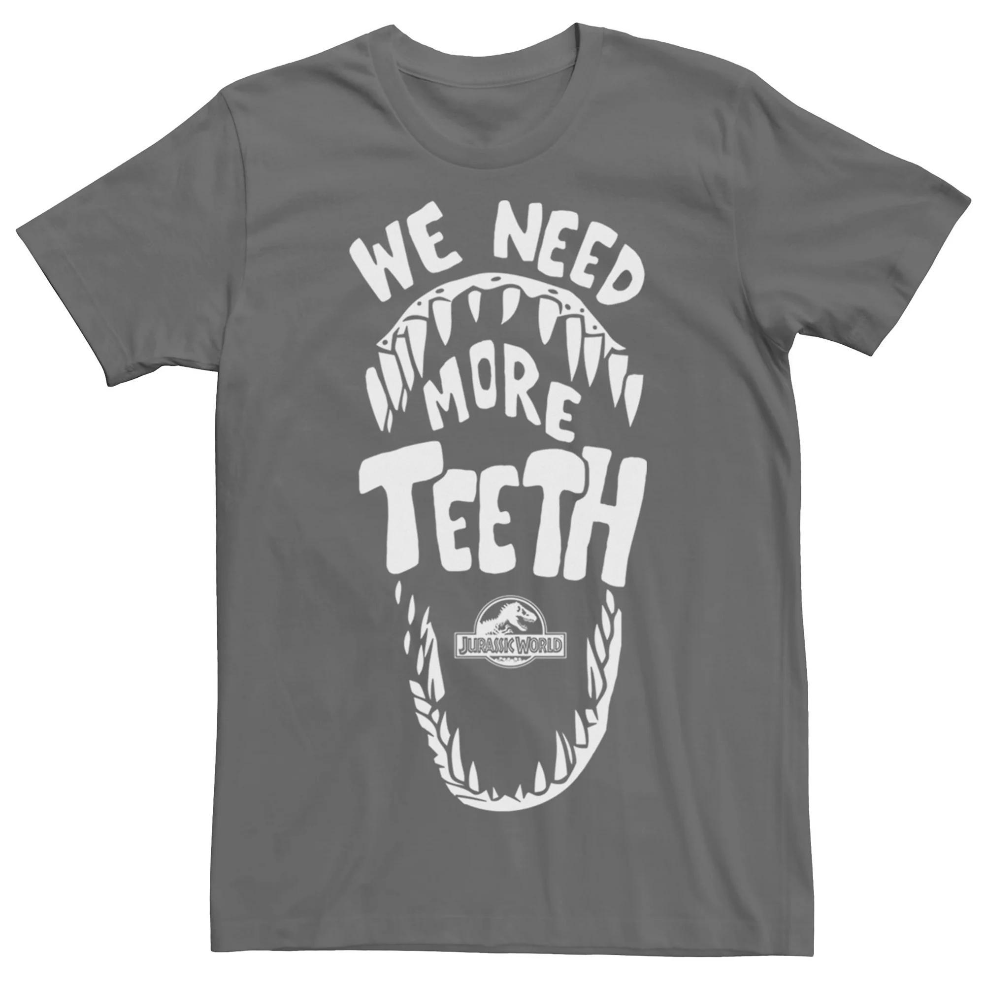 Men's Jurassic World We Need More th Graphic Tee, Size: Medium, Kelly Grey Product Image