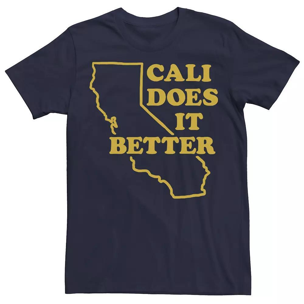 Men's Cali Does It Better Hometown State Pride Graphic Tee, Size: Medium, Blue Product Image