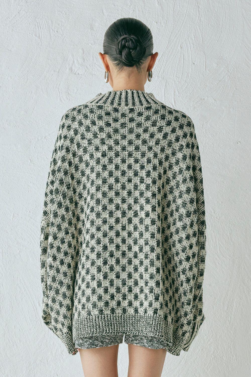 Sam Knit Jumper Check Product Image