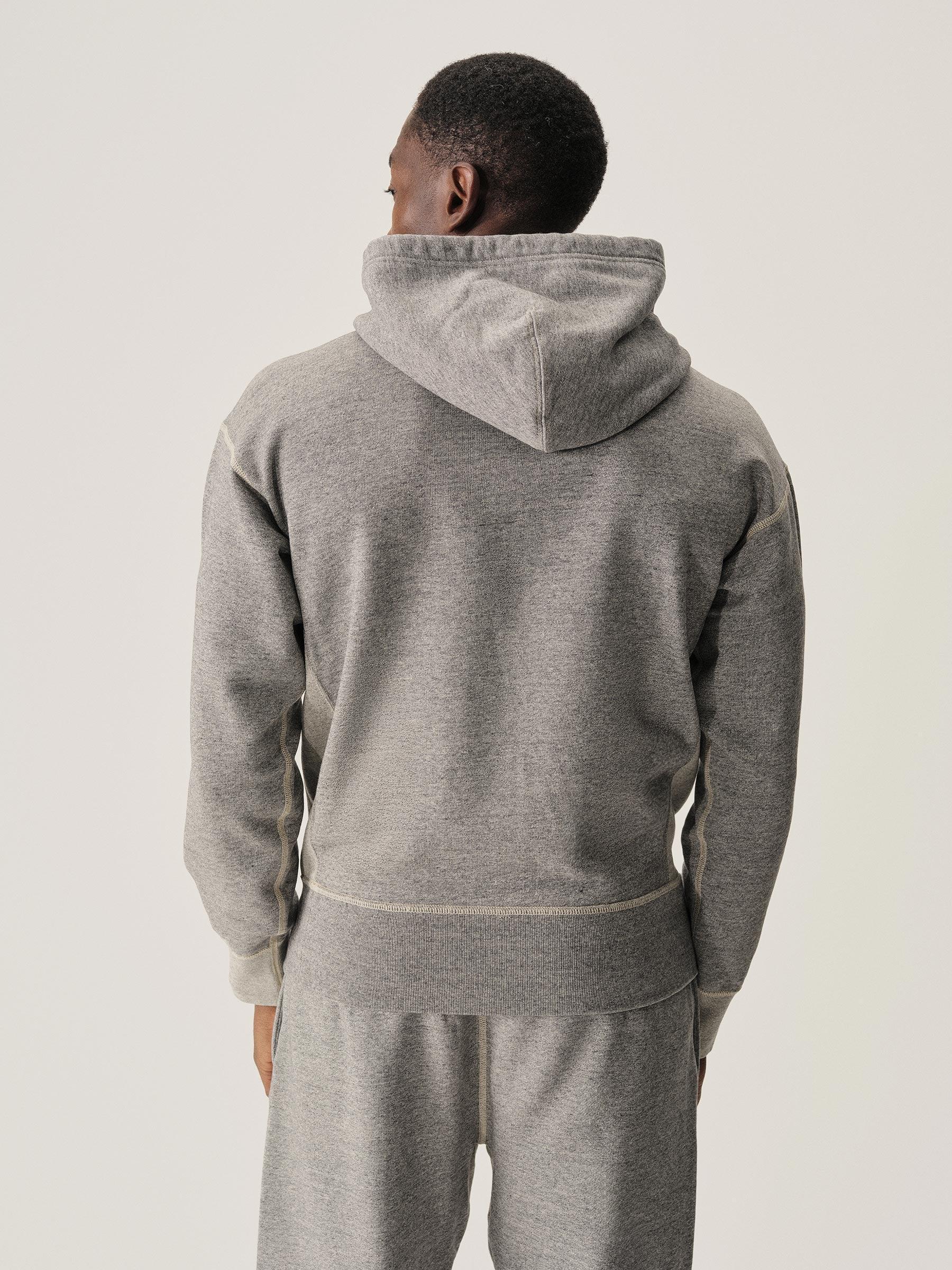 Heather Grey Welterweight Hooded Sweatshirt Product Image